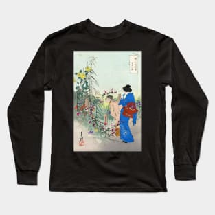 Ogata Gekko woodblock print Long Sleeve T-Shirt